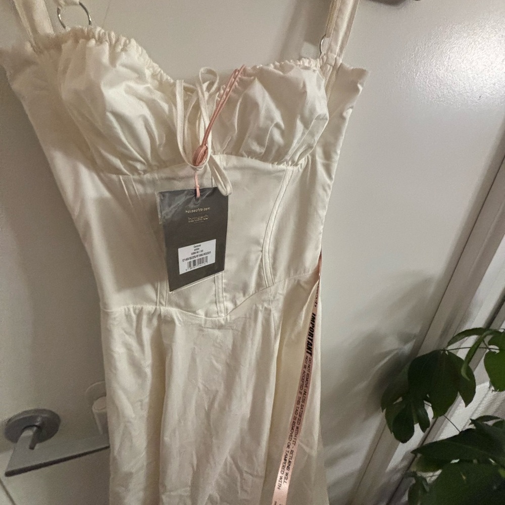 House of CB white/cream Corset Dress CARMEN  NWT